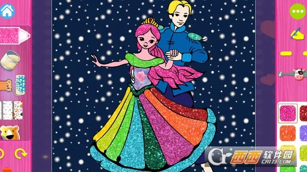 公主爱涂颜色(公主填色休闲游戏) 公主爱涂颜色(公主填色休闲游戏)